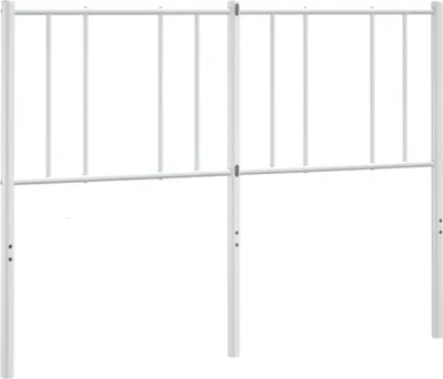 Produktbild von vidaXL Ersatz-Kopfteil Metall Weiß 120 cm