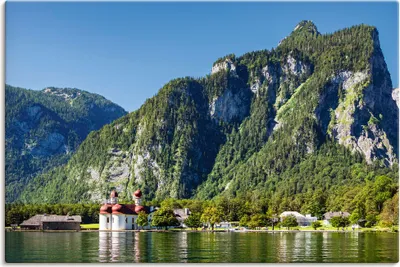 Produktbild von ARTland Leinwandbild Blick auf den Königssee Größe: 90x60 cm