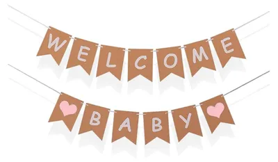 Productafbeelding van Welkomstbanner voor babyfeestjes en om thuis te gebruiken