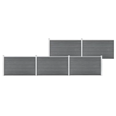 Produktbild von Gartenzaun WPC 872x106 cm Grau