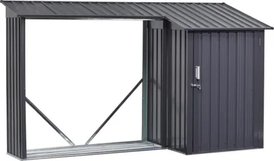 Produktbild von floraworld Kombi Holzunterstandu. Ga rtengeräteraum270 x 105 x 130/158 cmBeschaffungsar