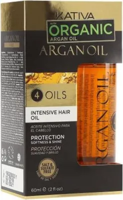Zdjęcie produktu dla Kativa Argan Oil 4 Oils Olejek arganowy do włosów, 60 ml