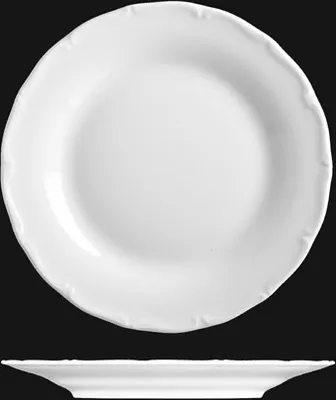 Produktbild von Teller 27 cm, weißes Porzellan, Verona, G. Benedikt