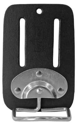 Productafbeelding van Hammerhouder van leer, zwart, 13x9x6 cm