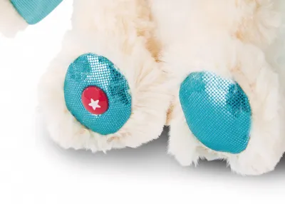 Produktbild von Plüschfigur GLUBSCHIS Hase Wolli-Dot, blau/weiß, 15 cm
