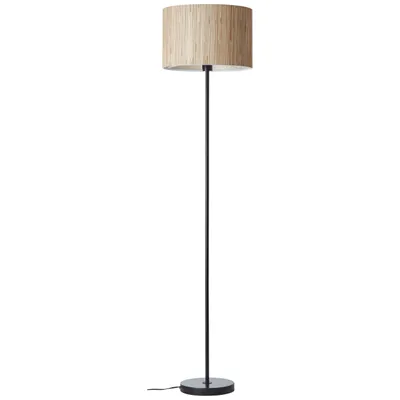 Produktbild von BRILLIANT Wimea Standleuchte schwarz/natur 93108/76