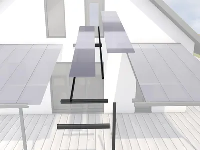 Produktbild von Erweiterungsmodul gutta Terrassenüberdachung 120 x 406 cm anthrazit