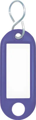 Imagen del producto de Llavero WEDO con gancho en forma de S, color azul, paquete grande