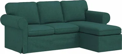 Produktbild von vidaXL Sofa Dunkelgrün 195 x 138 x 80 cm Stoff
