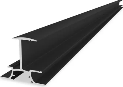 Produktbild von K2 Systems 2004316, Montageschiene, Aluminium, Wand-montiert, Schwarz, 63 mm, 52 mm