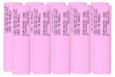 Produktbild von 10x Samsung INR18650-35E 18650 Akku 3,6V 3500mAh Flat-Top