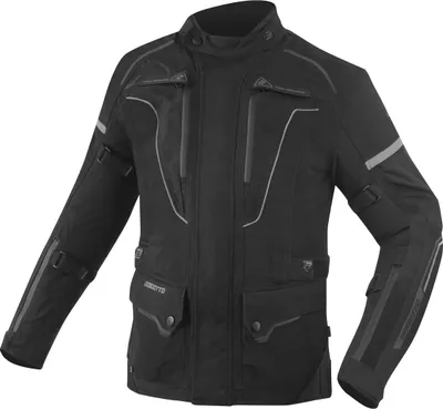 Zdjęcie produktu dla Bogotto Shado Laminowana wodoodporna tekstylna kurtka motocyklowa 2w1, czarny, S