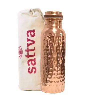 Productafbeelding van BUTELKA VAN KOPER, HAMMERBEWERKT, 950 ml - SATTVA (AYURVEDA)