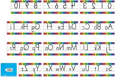 Image de Décoration murale avec des lettres - Carte murale éducative avec des couleurs et des chiffres