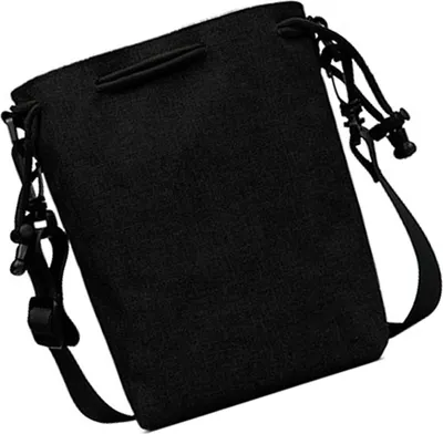 Produktbild von SLR-Kameratasche, wasserdicht, Kordelzug, Schnalle, weiches Futter, Kamera-Schultertasche für Damen und Herren, Schwarz