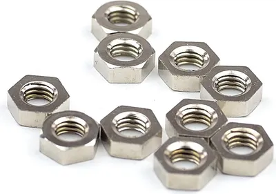 Produktbild von 10er Set Tenax Mutter, M 5, Messing vernickelt, Schnellverschluss