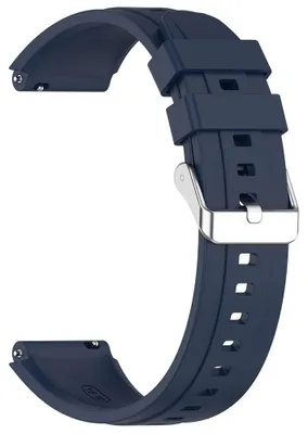 Obrázok produktu pre Techsuit – remienok na hodinky 18 mm (W075) pre Huawei Watch GT 4 (41 mm) / W1 / Honor Watch S1 / Garmin Venu 2S / Vivoactive 4S – tmavomodrý