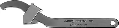 Produktbild von AMF Hakenschlüssel verstellbar 45 - 90 mm mit Nase