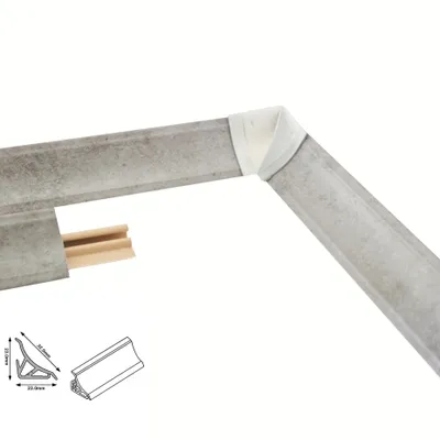 Produktbild von Küchenleiste Wandabschlussleiste 23mm 1.5m Beton Abschlussleiste für Küchenarbeitsplatte