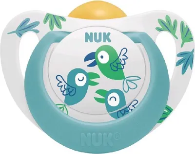 Image de Sucette NUK Star Latex 18-36 m rouge - 18-36 m