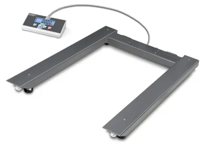Produktbild von KERN & SOHN Palettenwaage, 3000 kg, Edelstahl, Stahl, LCD, 2,5 cm, 1195 mm