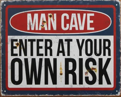 Produktbild von Blechschild Man Cave Replikat Retro Design Dekoration