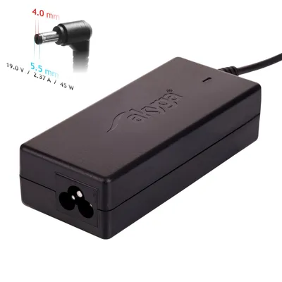 Zdjęcie produktu dla Zasilacz sieciowy Akyga AK-ND-54 do notebooka 19V/2,375A 45W 4.0x1.35 mm