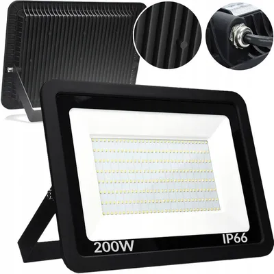 Produktbild von Decorya LED-Fluter Außen 200W Kaltweiß Hermetisch