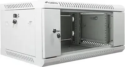 Produktbild von Lanberg Rack Wandschrank 19" 4U/600X450 Glastür grau