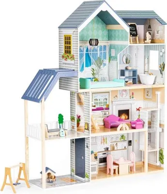 Image de Maison de poupée XXL Maya Residence 28 pièces ECOTOYS