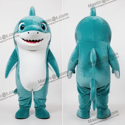 Imagen del producto de Mascota MASTICOT de tiburón de peluche color turquesa