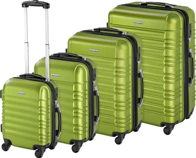 Produktbild von tectake® Hartschalenkoffer-Set 4-teilig, aus robustem ABS-Kunststoff