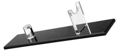 Acryl-Messerhalter für Einzelmesser, 26,7 x 6,4 cm, schwarz