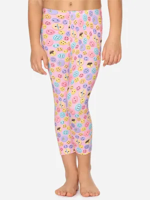 Produktbild von Merry Style Mädchen 3/4 Leggings MS10-405(Rosa/Tasten,128)