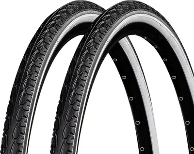Produktbild von Meghna Fahrradreifen City Trekking Tour 2 Reifen 28 x 1,5" schwarz/weiß