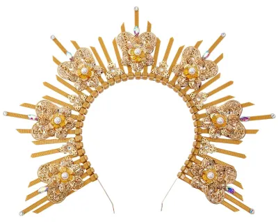 Produktbild von Sonnenhalo-Krone, Kopfschmuck aus Gold