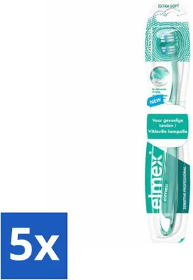 Produktbild von Elmex - Zahnbürste - Sensitive Professional Extra Soft - Für empfindliche Zähne - 1 Zahnbürste - Vorteilspack - 5 Stücke