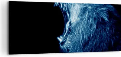 Produktbild von Bild auf Leinwand - Leinwandbild - Abstraktion Tier - 120x50cm - Wand Bild - Wanddeko - Wandbilder - Leinwanddruck - Bilder - Kunstdruck - Wanddekoration - Leinwand bilder - Wandkunst - AB120x50-3797