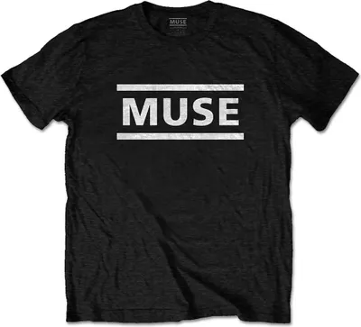 Produktbild von Muse White Logo T-Shirt mit kurzen Ärmeln Black XL