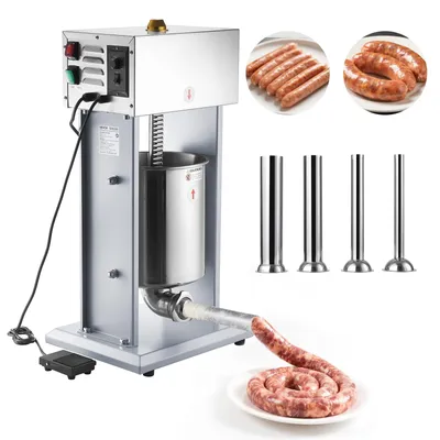 Produktbild von VEVOR Elektrischer Wurstfüller 10 L, Vertikale Wurstfüllmaschine mit Stufenloser