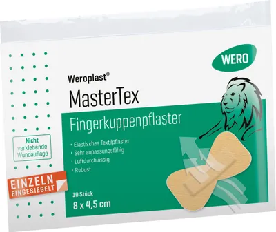 Produktbild von Weroplast MasterTex Fingerkuppenpflaster 8 x 4,5 cm, 10 Stk/Pkg