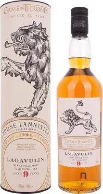 Produktbild von Lagavulin 9 Jahre House Lannister Game of Thrones GoT Limited Edition Islay Single Malt Scotch Whisky | 46 % vol | 0,7 l