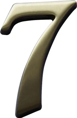 Produktbild von Hausnummer Bronze satiniert 7" 120 mm"