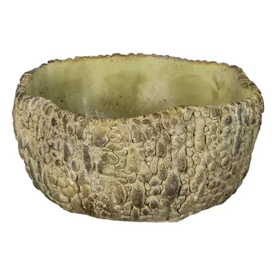 Zdjęcie produktu dla Doniczka Clayre & Eef 22x21x11 cm zielony kamień
