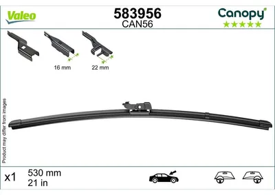 Produktbild von VALEO CANOPY CANOPY Scheibenwischer Wischblatt für VW Golf IV Schrägheck (1J1) Rahmenlos 530mm