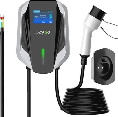 Productafbeelding van Oplaadstation voor elektrische auto, WallBox laadstation EV type 2, eenfasig, 7 kW, 32 A, met 10 m kabel