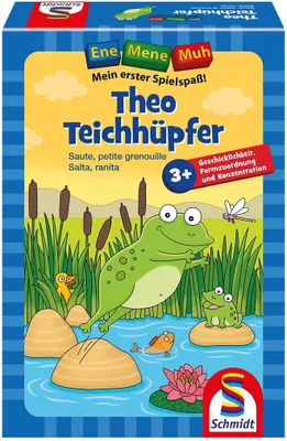 Produktbild von Schmidt Spiele Ene Mene Muh Geschicklichkeitsspiel Theo Teichhüpfer 40549