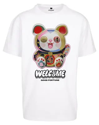 Image de Mister Tee - T-shirt "Welcome" pour hommes, coupe oversize, modèle TN2478 (Taille S), couleur blanche