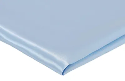 Produktbild von Satin ohne Elasthan, glatter Satin mit Glanz, Himmelblau, 50 x 150 cm
