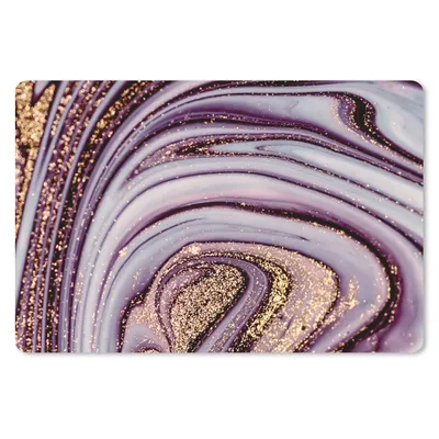 Produktbild von MuchoWow® Schreibtischunterlage Marmor - Rosa - Gold - Glitter - Marmoroptik - Luxus 60x40 cm - XXL Mauspad - Großes Mauspad